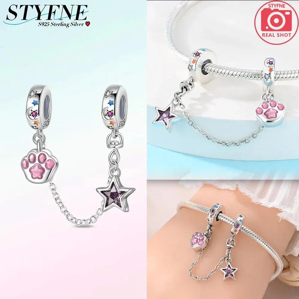 Newcopperclassical Cross Flower Type Musical Note Butterfly Safety Chain For Women Bead Diy Bracelet Jewelry Gift