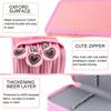72 Count Slot Colored Pencil Carry Case Bag Large Capacity Oxford Multilayer Pencil Organizer Pink