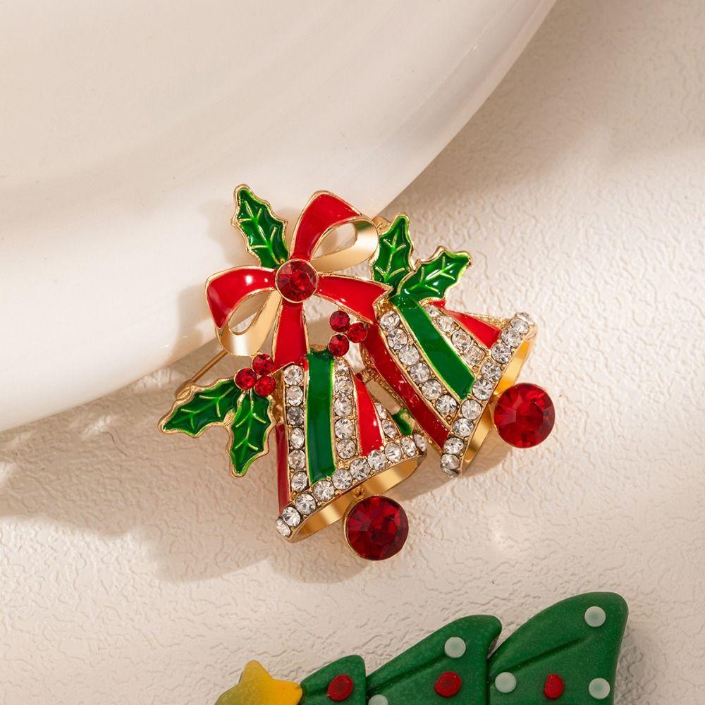 Versatile Christmas Brooch Boots Christmas Oil Drop Brooch Xmas Enamel Pin New Year