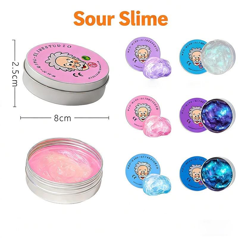 Lab Putty Crystal Clear Glass (1 Pack) Best Thinking Smart Crazy Stress Putty With Tin, Sensory & Bouncing Toy Children Gifts Ss