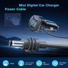 Ethernet Mini 3-in-1 Digital Display Car Cigarette Lighter DC Power Cord (3M)