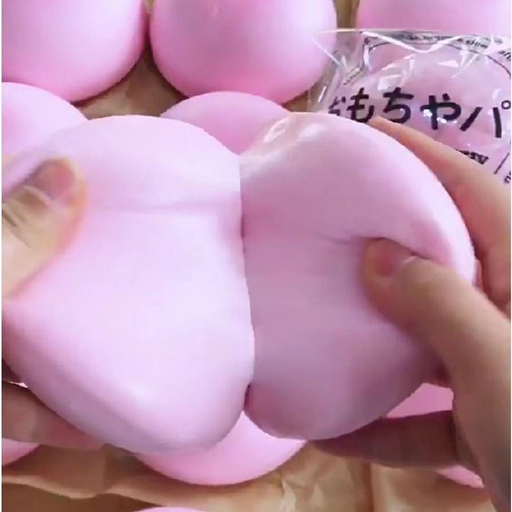 Suction Finger Bread Squishy Slow Rising Sensory Toy Student Buns Squishy Toy Adults Kids