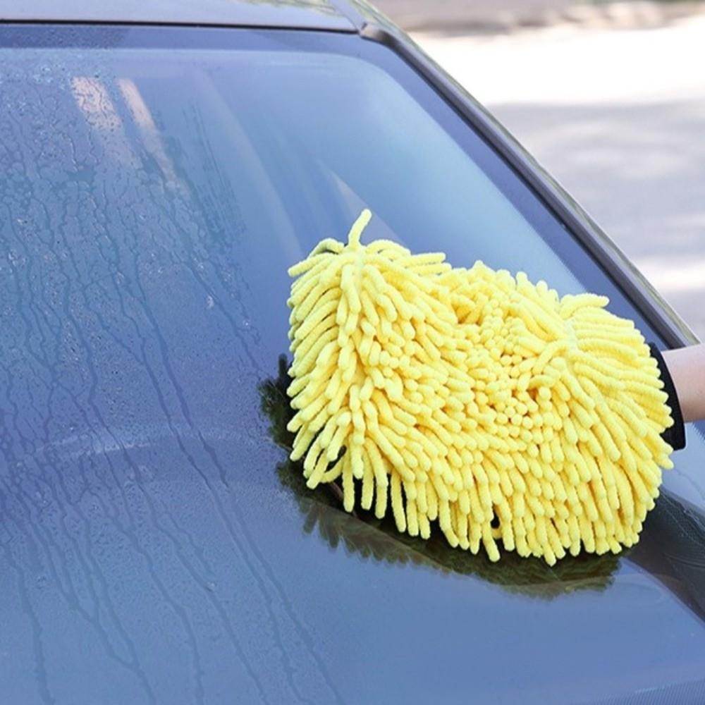 Soft Cleaning Glove Anti-scratch Car Wax Detailing Brush New Car Wash Glove  Car Supplies