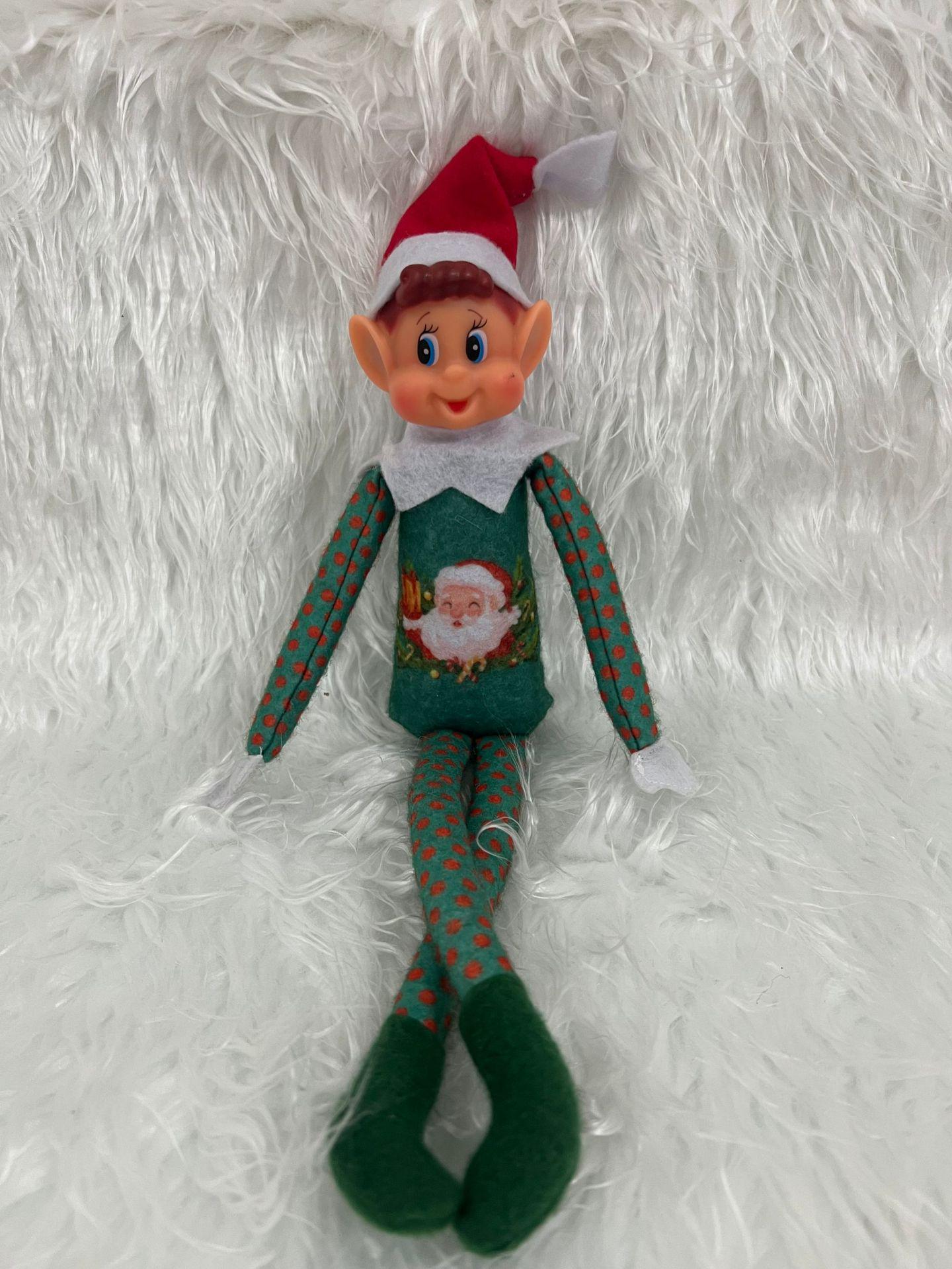 Ирландский Фестиваль Длинноногий Рождественский Эльф Кукла Украшения 40 cm