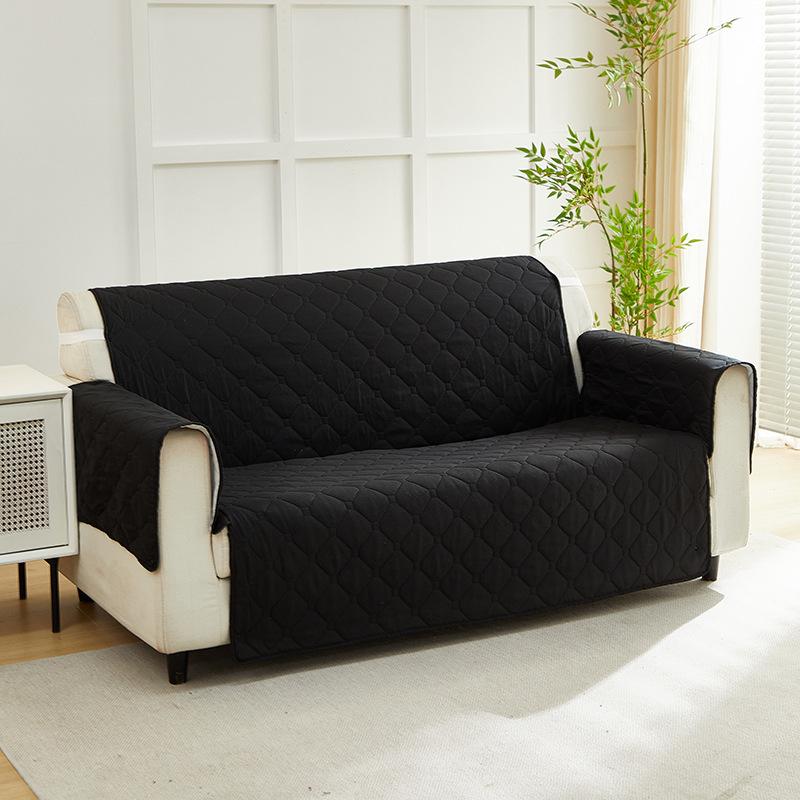 Quilted Diamond Patterned Sofa Cushion Straight Sofa Protective Cover Dustproof Anti Slip Wear-resistant Home Protective Covers Universal Couch Mat