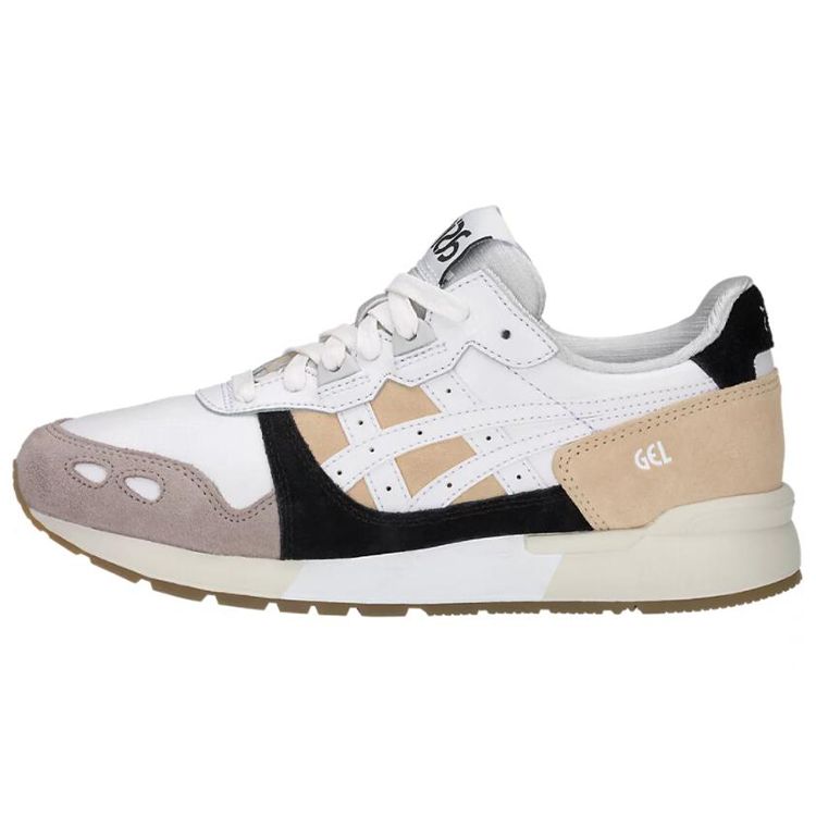 Asics Gel-Lyte Runner Damen Niedrig geschnittene Freizeitschuhe Weiß Braun Schwarz 1192A025-250 40 beige