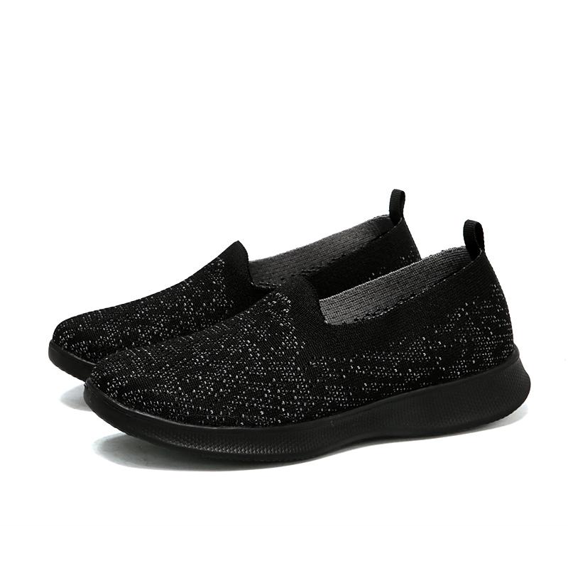 Fashion Women Mesh Lightweight Female Sneaker Shoes High Quality Women Sneakers Slip On Flats Loafers Plus Size 44 Walking Flat