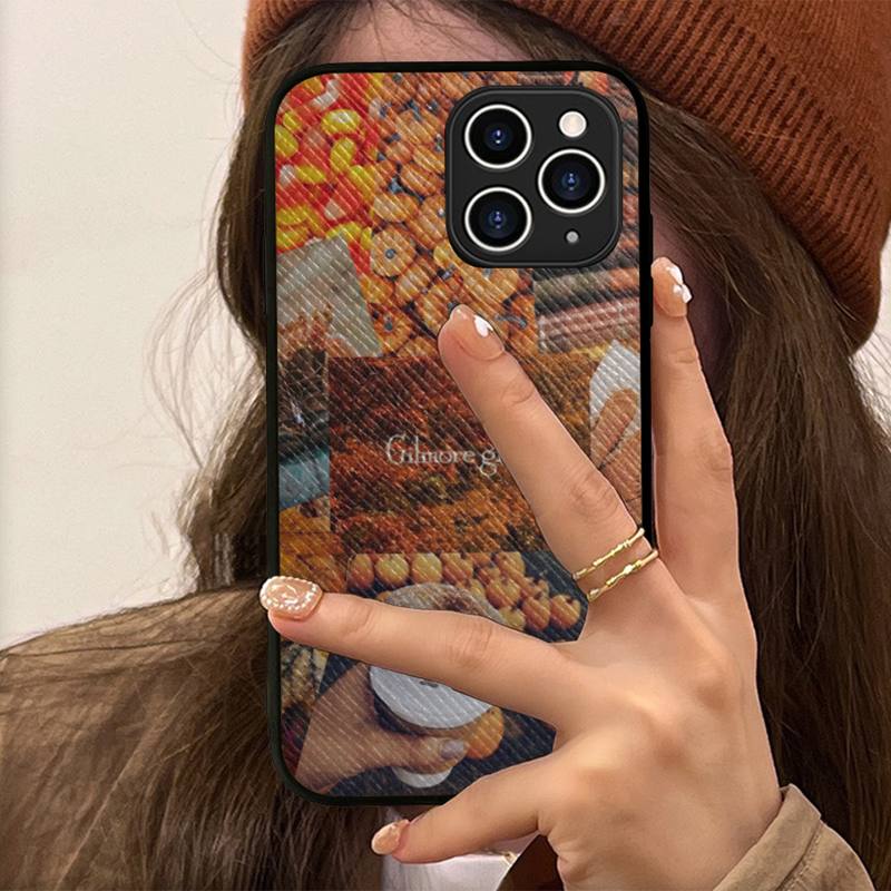 Gilmore Girls Pouzdro na telefon Pevné kožené pouzdro pro iPhone 11 12 13 Mini Pro Max 8 7 Plus SE 2020 X XR XS Coque