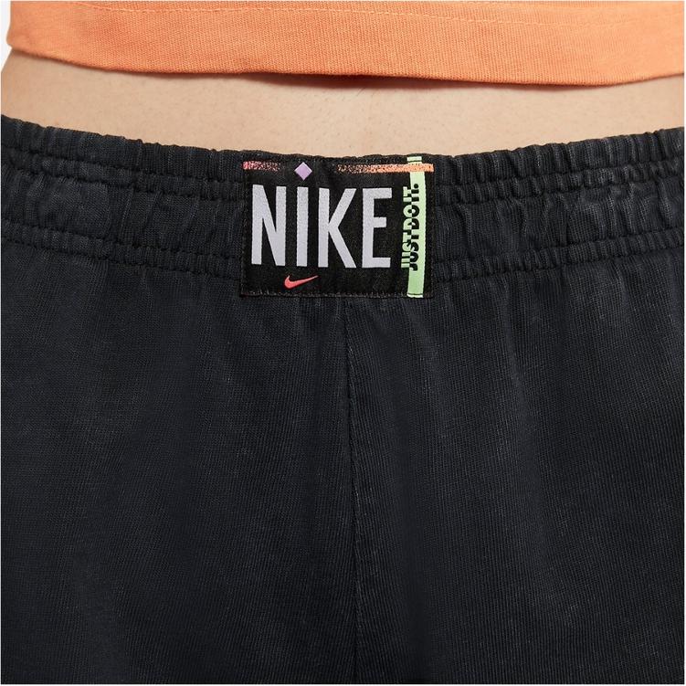 Nike Logo Print High-Waisted Shorts Women shorts Black CZ9858-010