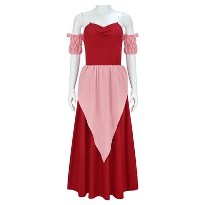 Women's Solid Colour Vintage Court Corset Cos Dresses
