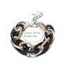 Accessories, Acrylic Leopard Geometric Colored Aluminum Chain Bracelet, Hip Hop Rough Jewelry For Women