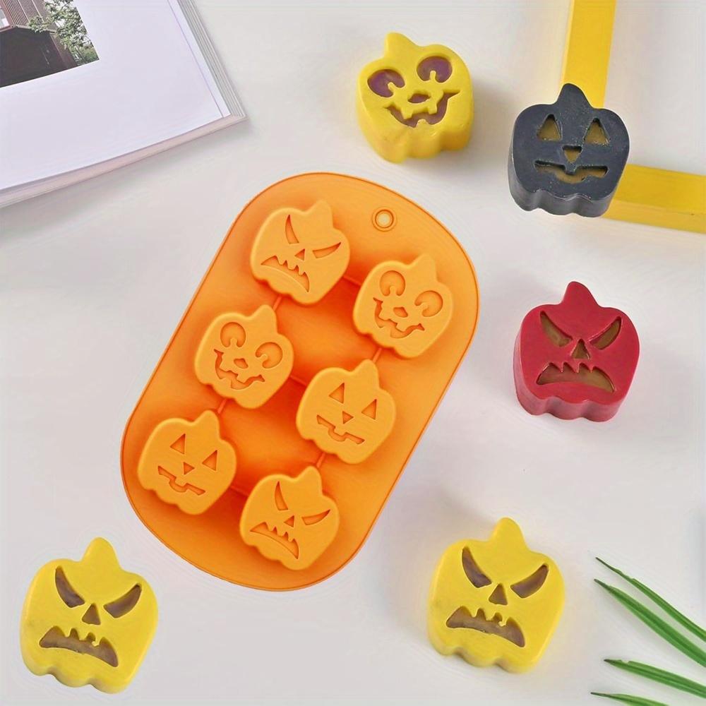3 BUC Bucată Matriță Silicon Halloween Matriță Copt Dovleac Înfricoșător Fantomă Pălărie Craniu Vrăjitoare pentru Ciocolată Jeleu Cuburi Gheață Tort Biscuiți