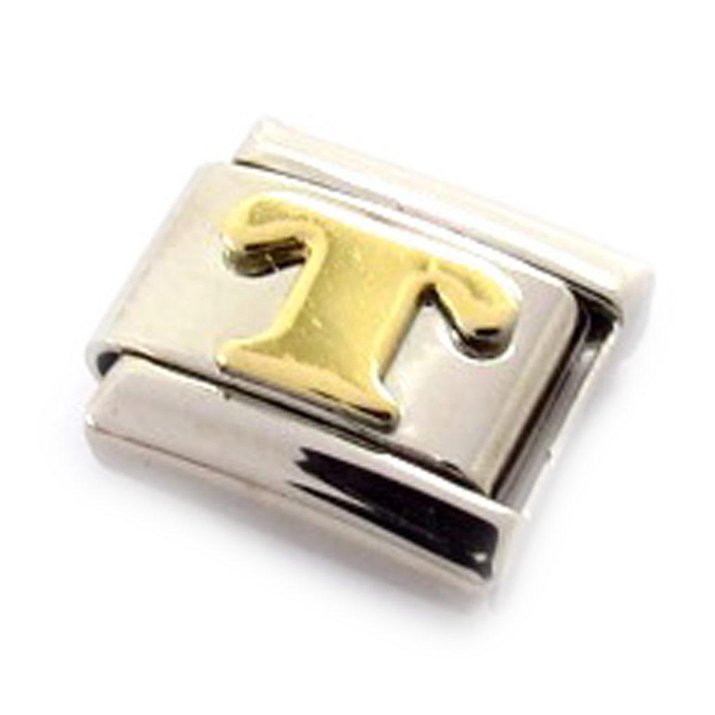 Les Trésors De Lily [C6034] - Gold 'Letter T' Mesh