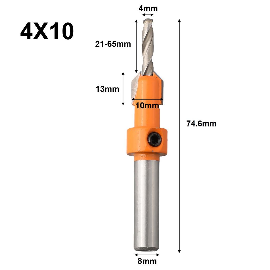 Brand New Drill Countersink Drill Countersink Shank Accessories Wood Wood Hole Woodworking Bit Drill Bit For wood