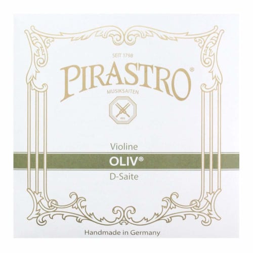 PIRASTRO 2118 Violin String, Olive D String, Silver Gut Wrap