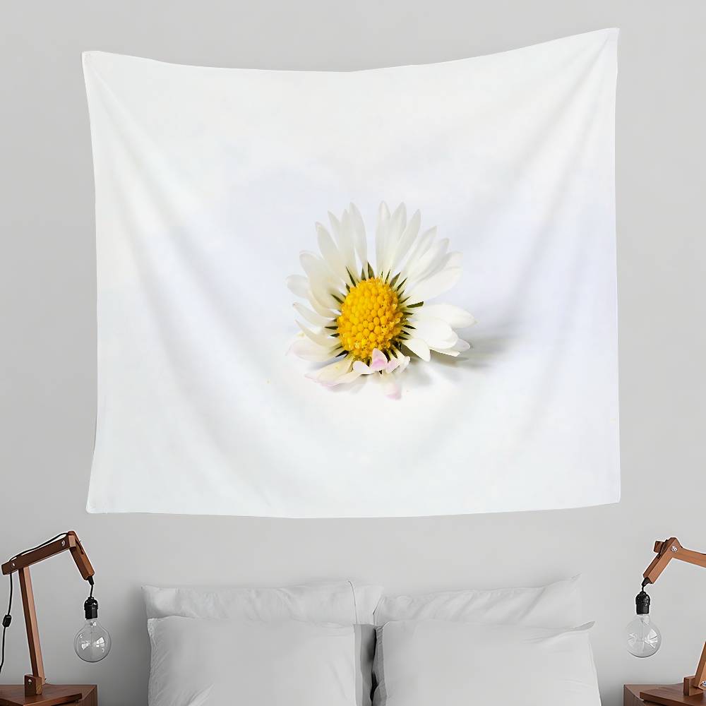 Rose Daisy Tapestry Wall Hanging Tapestry Art Deco Blanket Curtain Hanging At Home Bedroom Living Room Decor