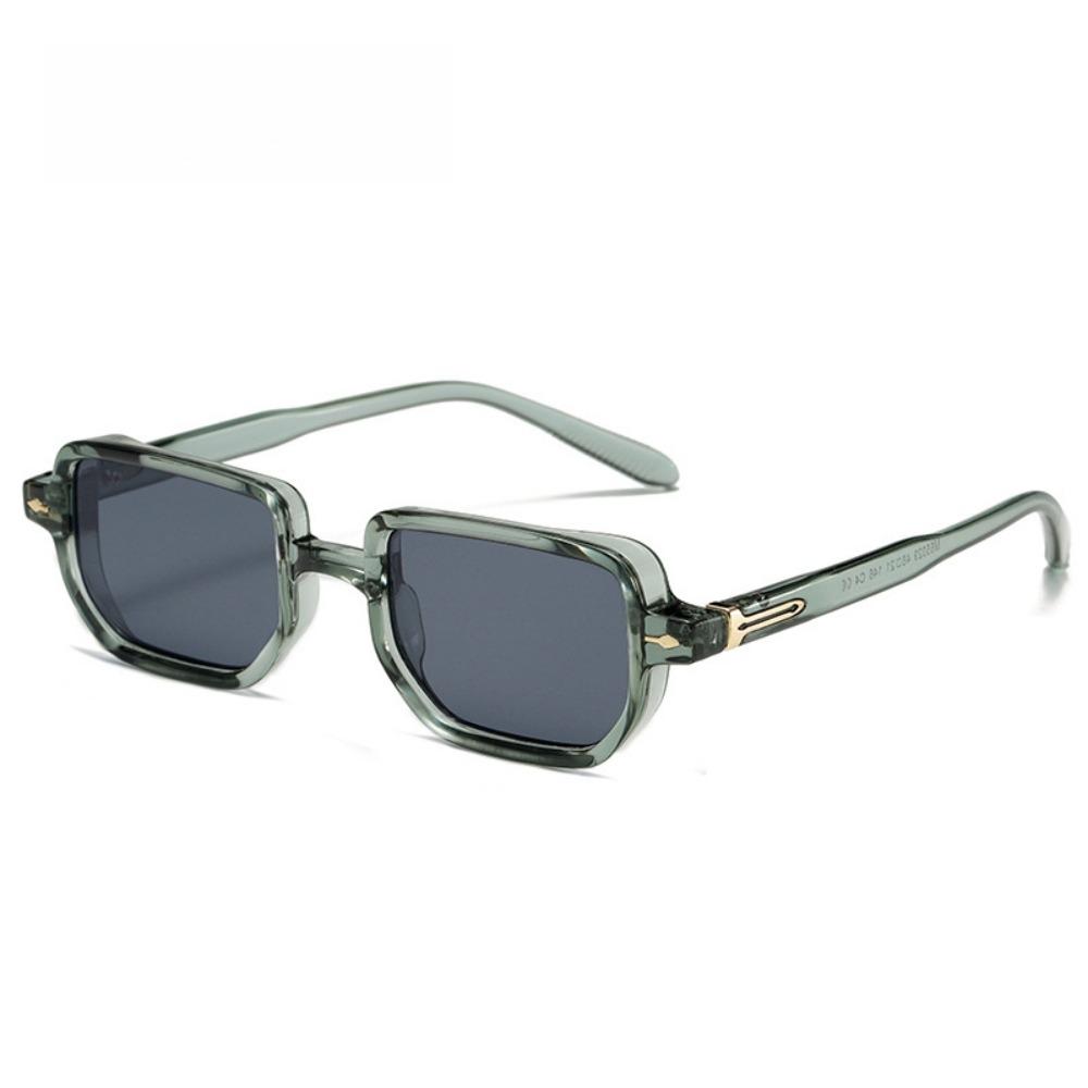 Punk Square Frame Glasses Small Frame UV400 Eyewear Retro Sun Glasses  Business