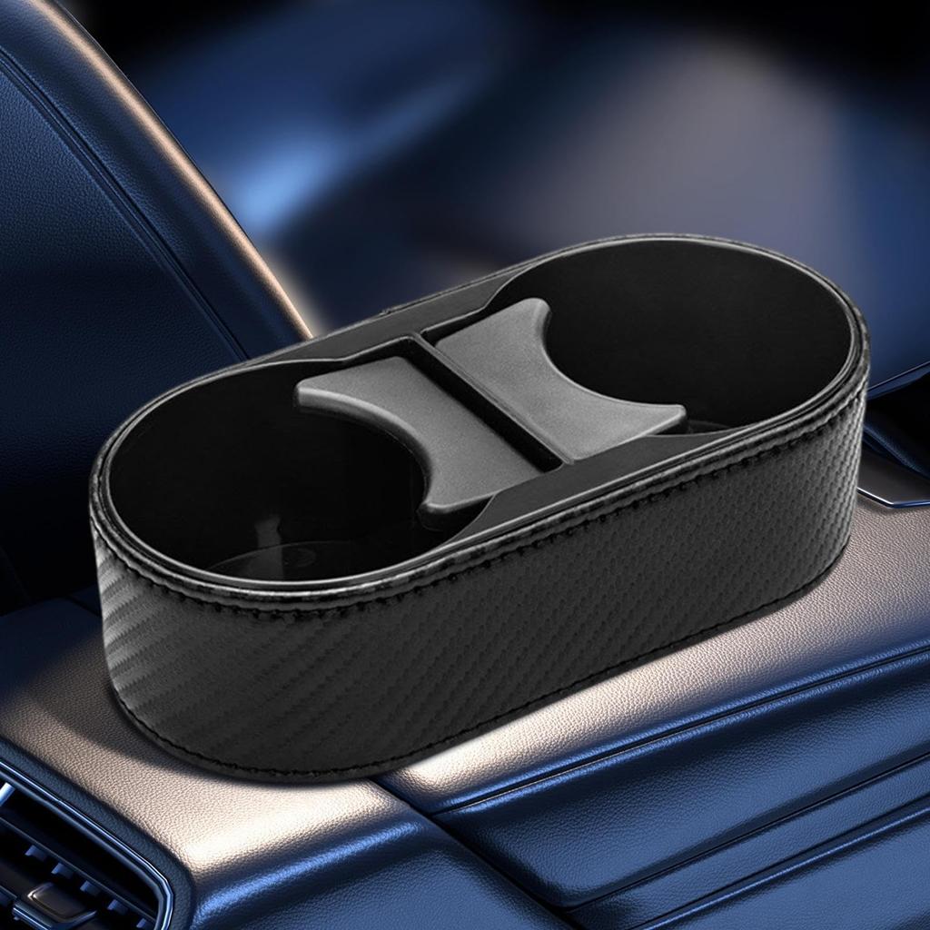 Dual Drink Holder for Car, Stick-on Cup Holder for Dashboard, Fixed Car Drink