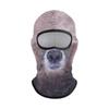 Fall Winter Pullover Hat with Cute Pet Print and Full Face Neck Cover for Outdoor Use
