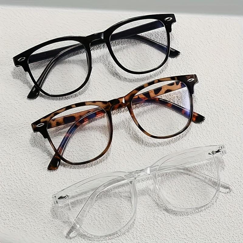2 pairs of retro lightweight round frame glasses with clear lenses - fashionable and versatile