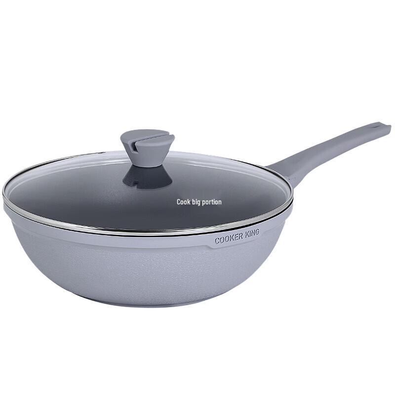 COOKER KING 30cm Non-Stick Wok & Frying Pan