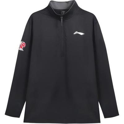 Professionelle Basketball-Serie Stehkragen Reißverschluss Bedrucktes Langarm-T-Shirt Herren Tops ATLS109-1