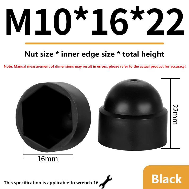 Neue 10 Stück M4 M5 M6 M8 M10 M12 Schraube Mutter Kuppel Schutzkappen Abdeckungen Freiliegende Sechskant Kunststoff Schraubenschutz Abdeckungen
