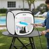 Tenda Box Pittura Portatile, Tenda Portatile Pop-Up per Verniciatura a Spray 405 x 405 x 430mm con Porta a Rete, Tende per Verniciatura a Spray per Piccoli Modelli, Sculture, Foto