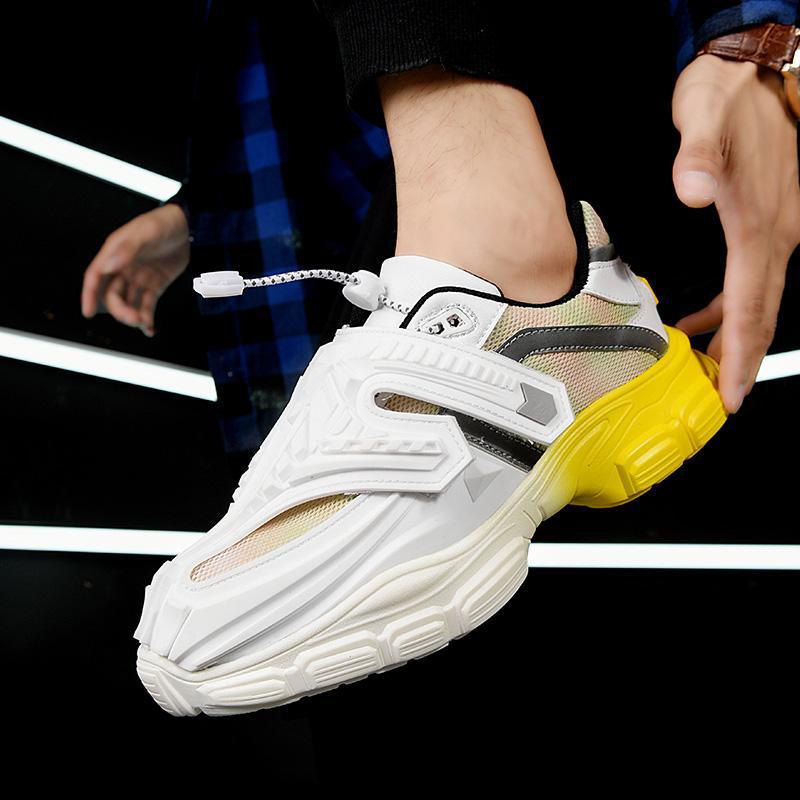 

Мужская обувь лето липучка вращающаяся кнопка без шнурков подросток студент ins спортивная обувь папины кроссовки мужской тренд 45