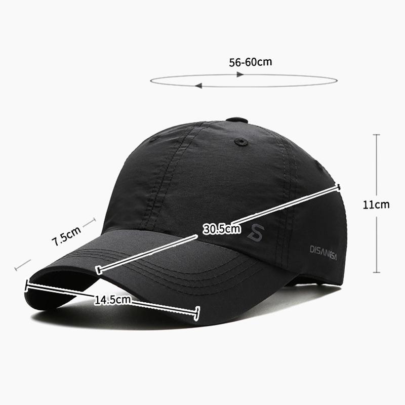 Spring Summer Thin Quick-Drying Sports Hat Women's Outdoor Baseball Cap Running Cap Men's Sunshade Sun Visor Hats Fishing Hat Peak Cap