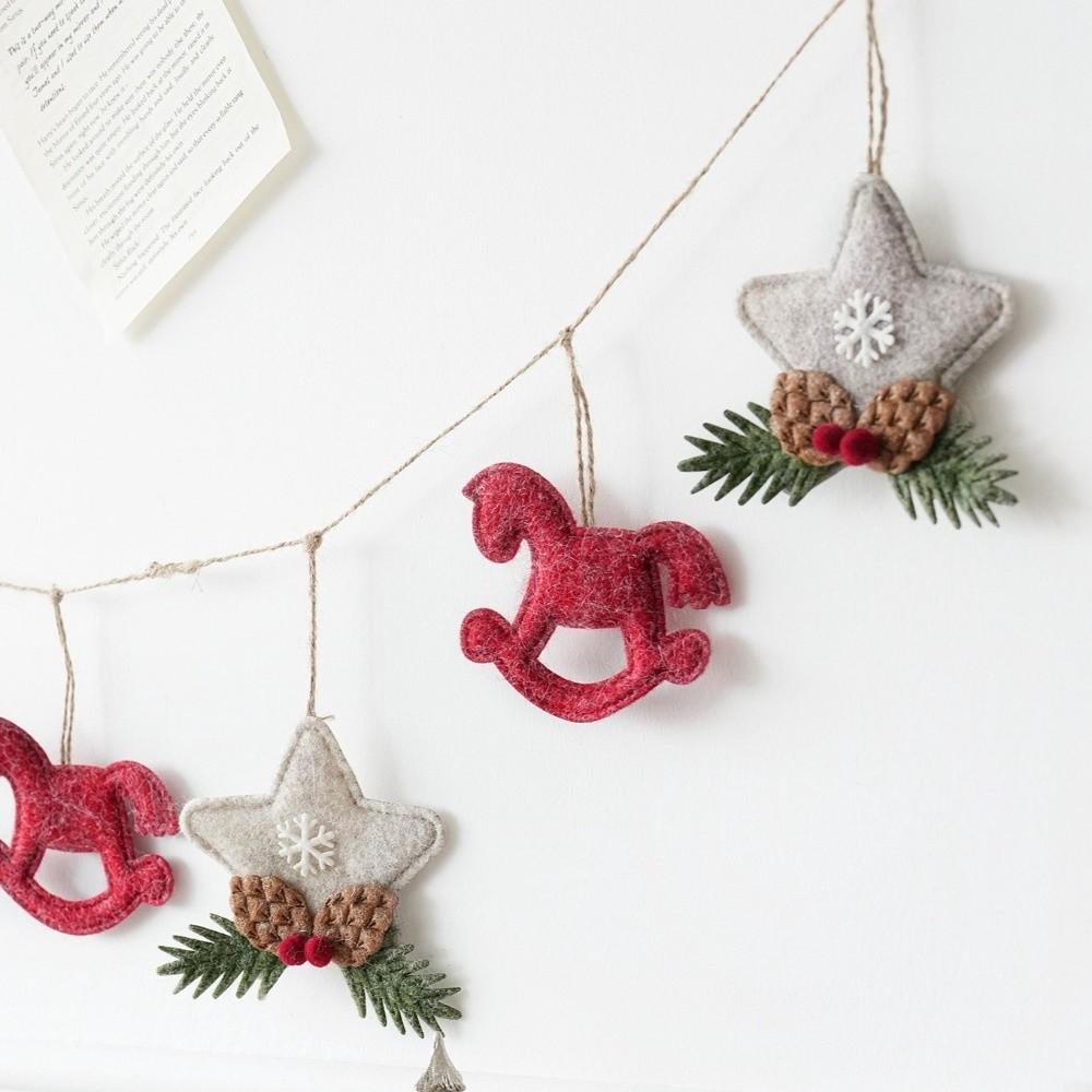 House Shape Tree Hanger Tree Motif Hanging Decor New Xmas Ornament Window Layout