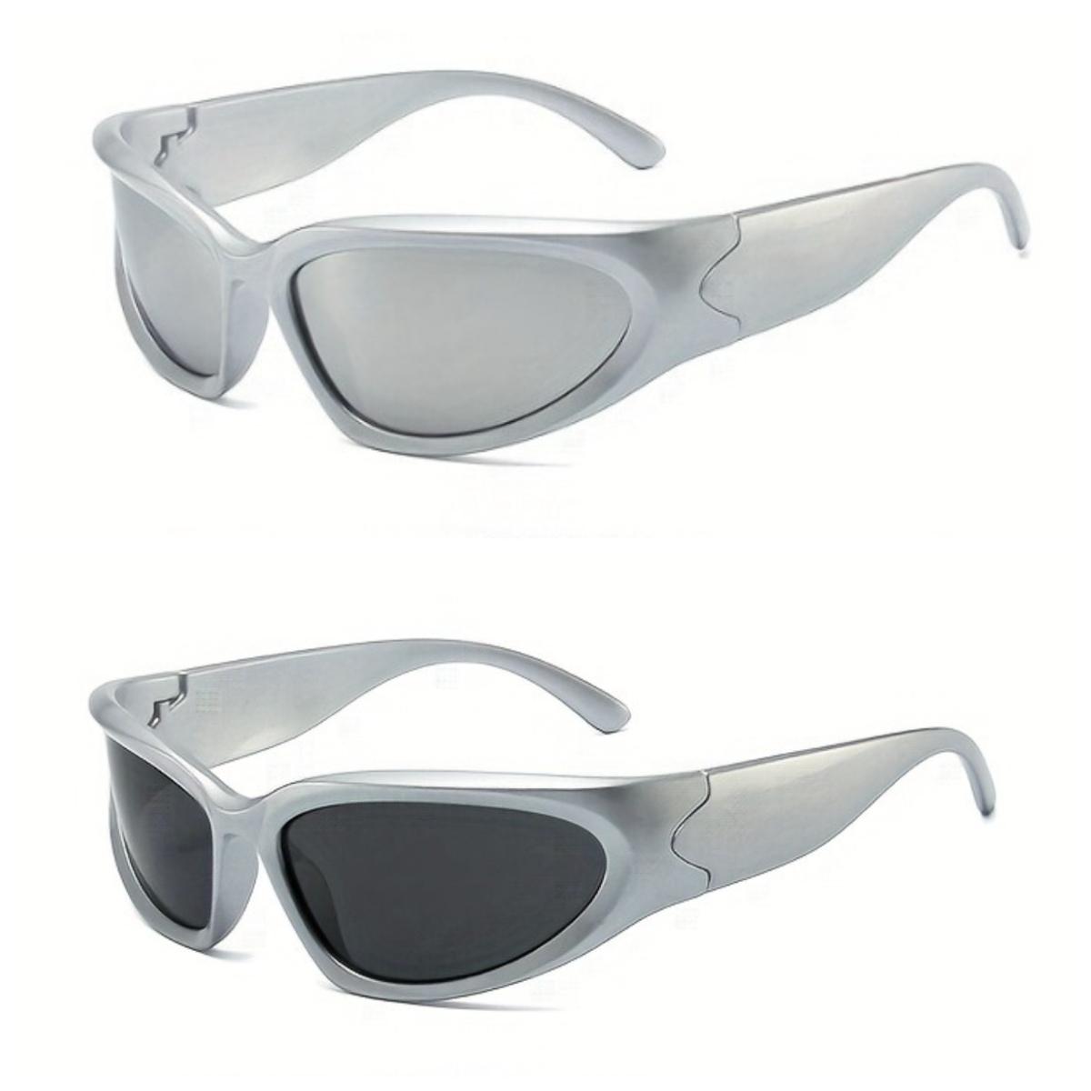 

2 шт. Y2k Топ INS Прямоугольные Солнцезащитные очки Тренд Хип-хоп Панк Солнцезащитные очки Уличная Съемка Ретро Тень для Мужчин и Женщин