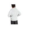 adidas Three Stripe Color Block Long Sleeve Hooded Jacket Men Jackets Silver Gray IJ8862