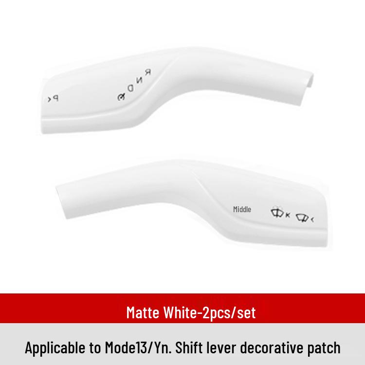 

Tesla Model 3/Y Gear Shift & Wiper Lever Stickers, Interior Mods & Accessory Set