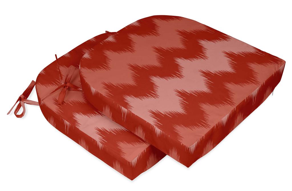 Vargottam Non Slip Dining Chair Cushion U-Shaped Printed Indoor Outdoor Chair Pads Home Decor Reversible & Machine Washable