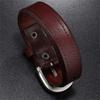 Handmade Beaded Bracelet Leather Bracelet Fashion Wrist Accessory Stylish Daily Wear Bracelet Leather Texture for Man