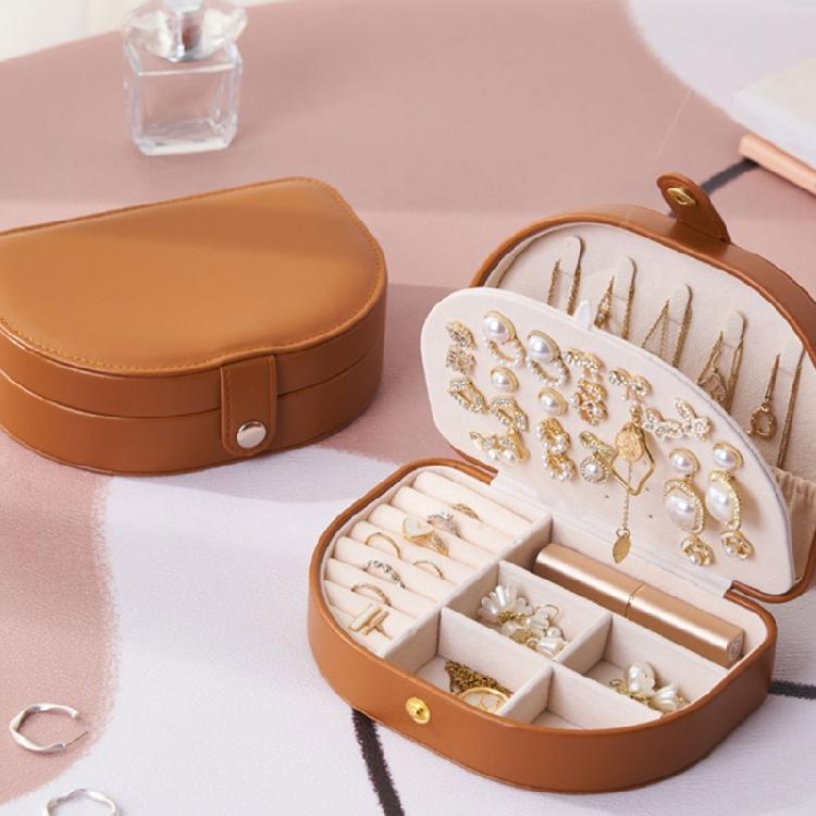 Practical Sturdy Leather Jewelry Container Drawers Home Accessory Portable Decoration for Collectors and Enthusiasts