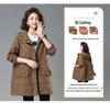 Korean Style Loose Mid-Length Trench Coat for Women, 2025 Spring/Autumn New Fashion for Middle-Aged Moms