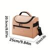 Borsa Termica Pranzo Leggera Resistente Poliestere Manico Raffinato Chiusura Lampo, Contenitore Termico Pasti Borsa Pranzo Elegante Chiusura Lampo Resistente