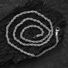 Titanium Steel Necklace Women'S 4Mm Stainless Steel Twist Clavicle Chain Temperament Simple Trend Decoration