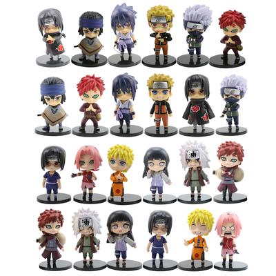 6 teile/satz Anime Figuren PVC Q Version Puppe Gaara Kakashi Dekoration Cartoon Kawaii Junge Spielzeug Kind Geschenk