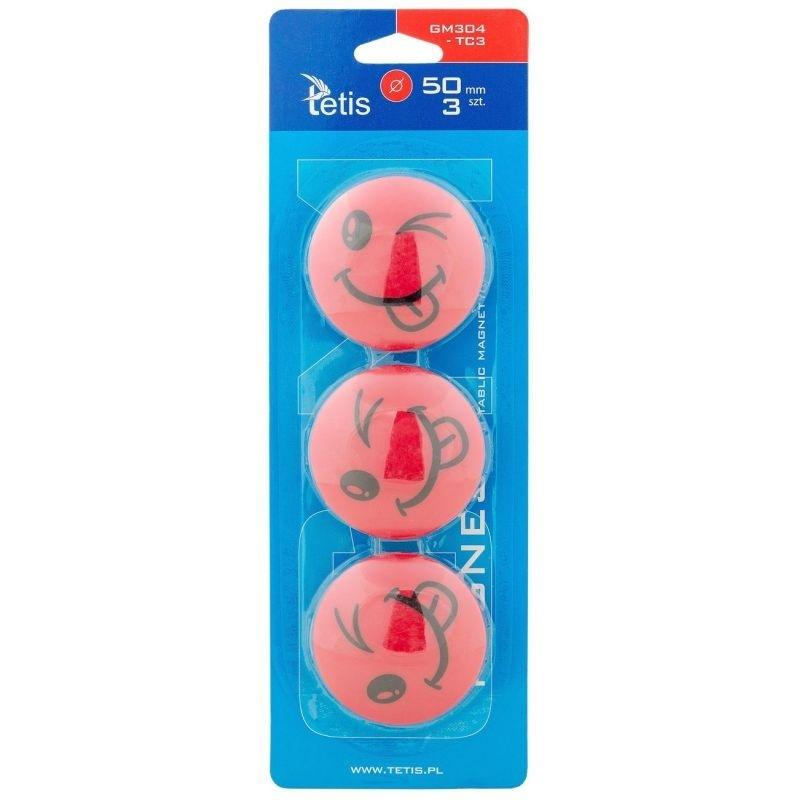 MAGNESY DO T. 50MM/3 CZERWONE JĘZYK TETIS