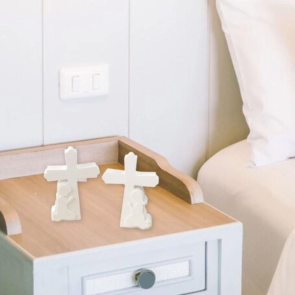 3D Boy Girl Cement Molds Handmade Cement Concrete Molds Cross Silicone Mold Home Table Decoration