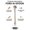 VARGO Titanium Long Handle Fork Spoon T-224