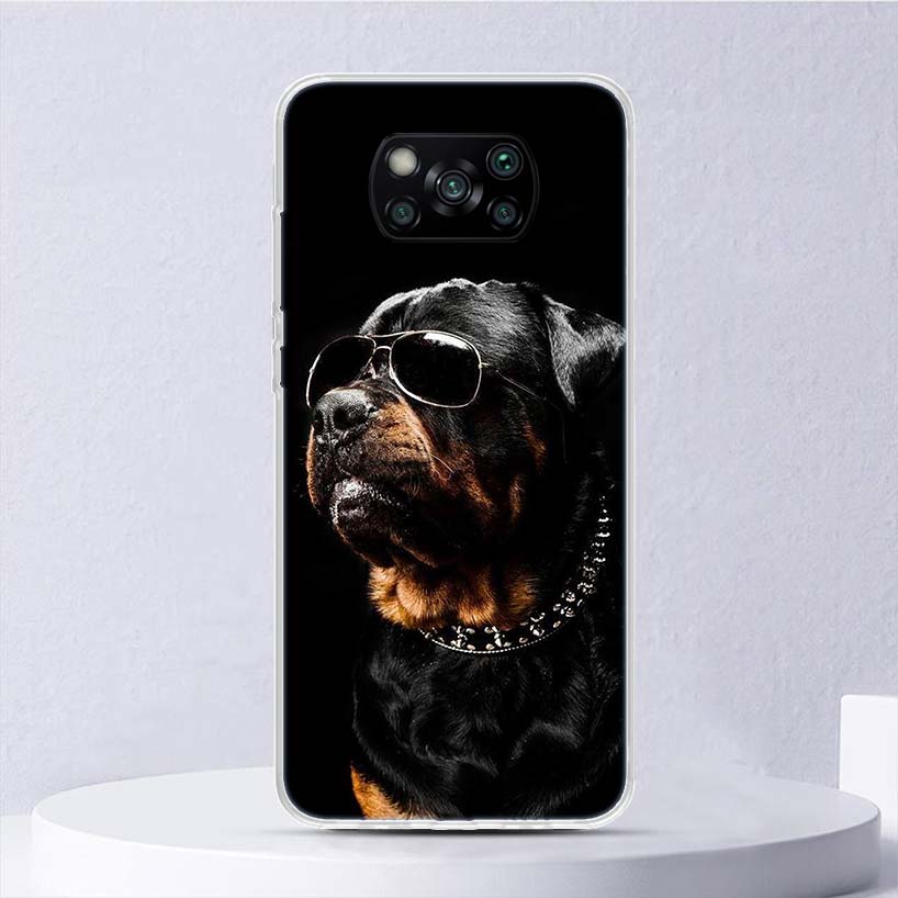 Rottweiler Dog Soft Case For Xiaomi Poco X7 X6 X5 X4 X3 Nfc F7 Ultra F6 F5 Pro Phone Cover F4 Gt F3 M5S M4 M3 M5 M6 Coque