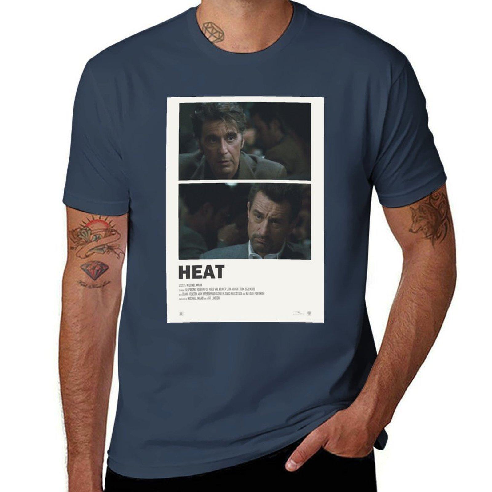 Heat (1995) Movie Tshirt Outdoor Sports Short Sleeve Top S
