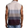Men's Casual Pocket Button Collar Sleeveless Vest