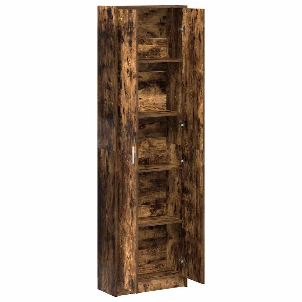Smoked Oak Wardrobe 55 x 25 x 189 cm Engineered Wood