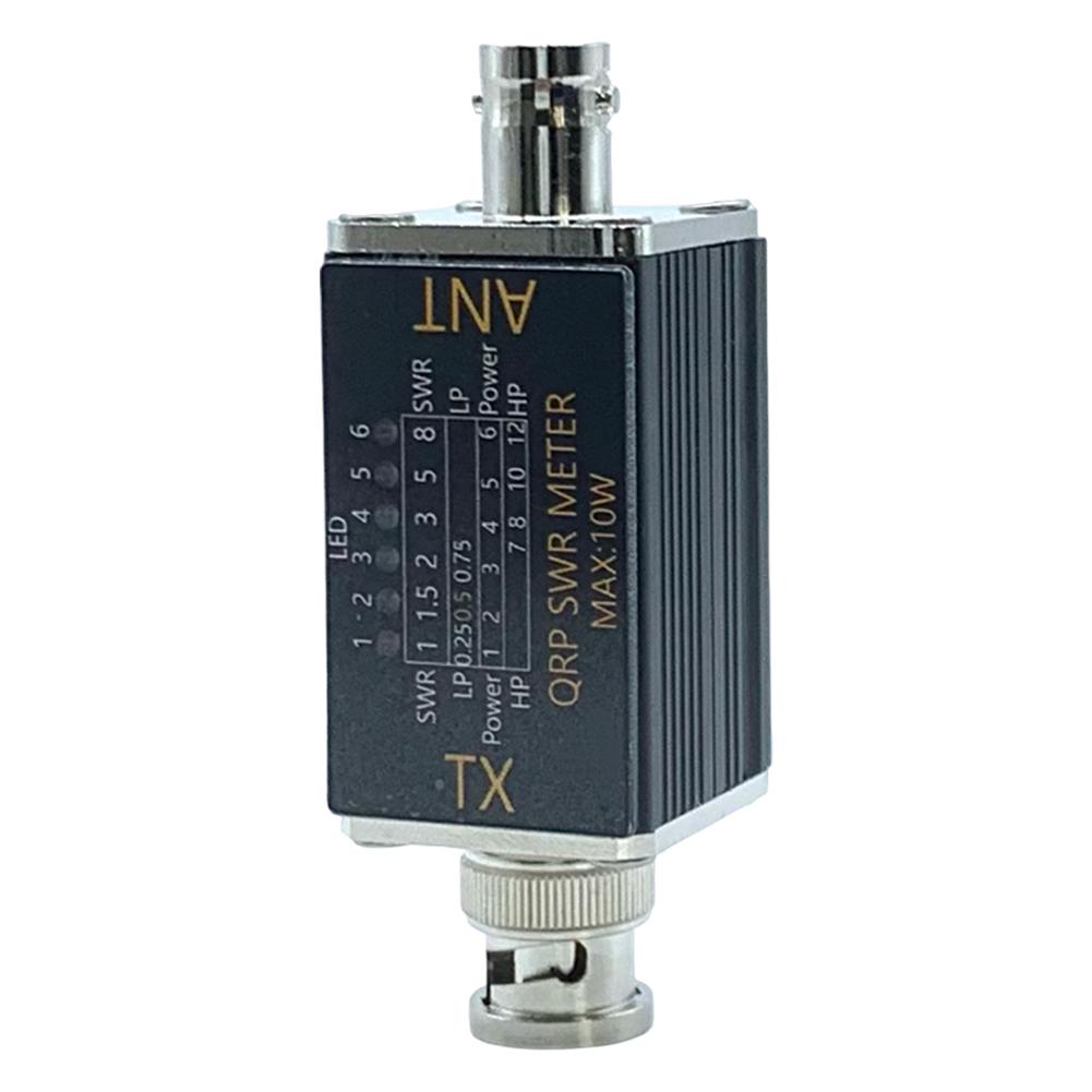 1- 30mhz 10W 6 LED SWR Meter Shortwave SWR Power Meter No Batteries Required LED Indicator SWR Meter for Shortwave Radio