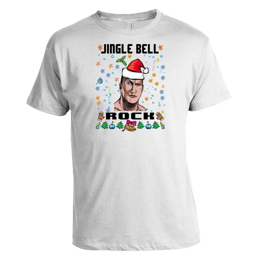 Unisex Ugly Christmas T-shirts, JINGLE BELL ROCK 3XL